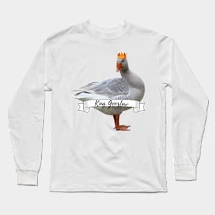 Royal Geese King Goostav Funny Goose Lover Gift Long Sleeve T-Shirt